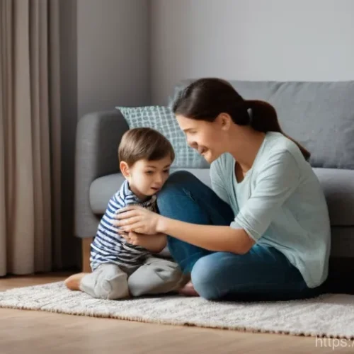 부모와 아이의 상호 존중 훈련 - **Image Prompt: Deep Listening and Connection**
    A warm and intimate scene featuring a parent (a ...