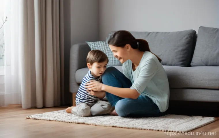 부모와 아이의 상호 존중 훈련 - **Image Prompt: Deep Listening and Connection**
    A warm and intimate scene featuring a parent (a ...