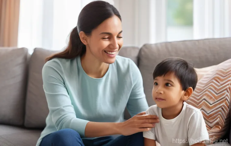 부모와 아이의 상호 존중 훈련 - **Image Prompt: Deep Listening and Connection**
    A warm and intimate scene featuring a parent (a ...