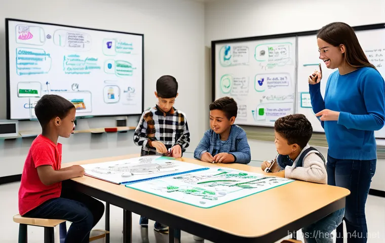 비교하지 않는 교육법 - A joyful young child, around 6-7 years old, with bright, curious eyes, is engrossed in painting a vi...