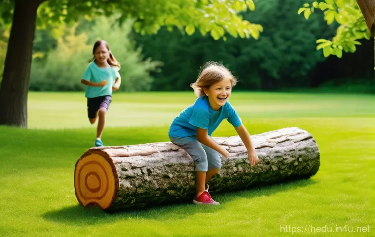 비교하지 않는 교육법 - A diverse group of 8-10 year old children, dressed in casual, modern attire, are actively engaged in...