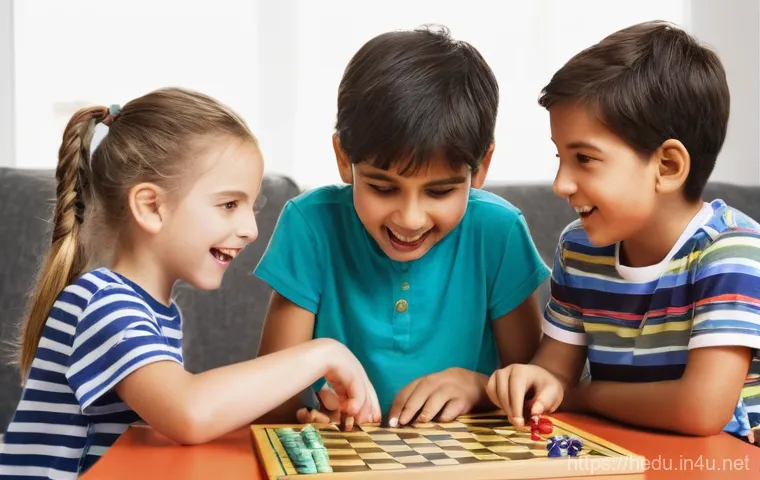 아이의 배려심 길러주기 - A cozy, sunlit living room with a mother (late 30s) and her 6-year-old child. They are actively enga...